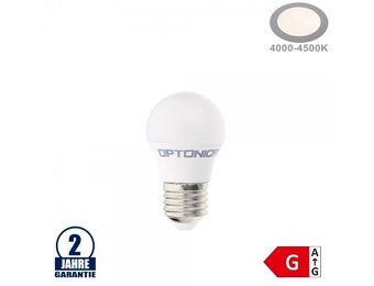 5,5W LED E27 G45 Brine Kunststoff Neutralweiß