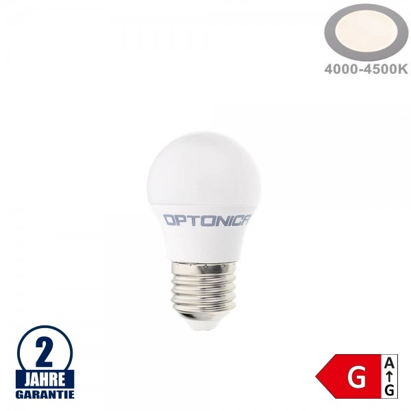 5,5W LED E27 G45 Brine Kunststoff Neutralweiß