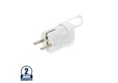 Schutzkontakt-Stecker weiß 16A