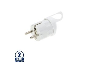 Schutzkontakt-Stecker weiß 16A