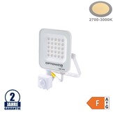 20W LED SMD Fluter weißes Gehäuse mit Bewegungsmelder Warmweiß