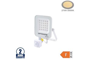20W LED SMD Fluter weißes Gehäuse mit Bewegungsmelder Warmweiß
