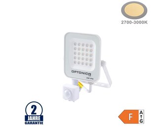 20W LED SMD Fluter weißes Gehäuse mit Bewegungsmelder Warmweiß