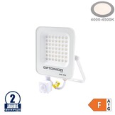 30W LED SMD Fluter weißes Gehäuse mit Bewegungsmelder Neutralweiß