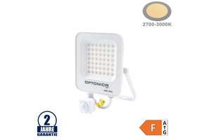 30W LED SMD Fluter weißes Gehäuse mit Bewegungsmelder Warmweiß
