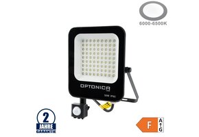 50W LED SMD Fluter schwarzes Gehäuse mit Bewegungsmelder Kaltweiß