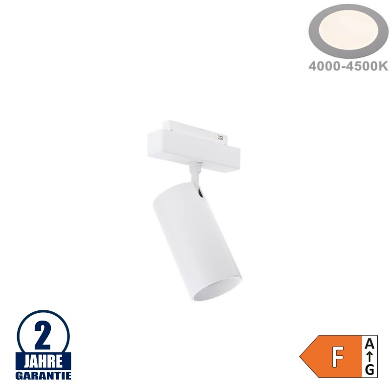 20W Schienenspot für 48V Stromschiene R35 Magnetic Line Weiß Neutralweiß