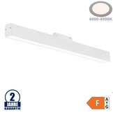 20W LED Leuchte 60cm für 48V Stromschiene R35 Magnetic Line Weiß Neutralweiß