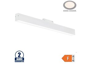 20W LED Leuchte 60cm für 48V Stromschiene R35 Magnetic Line Weiß Neutralweiß