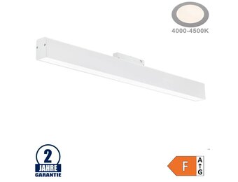 20W LED Leuchte 60cm für 48V Stromschiene R35 Magnetic Line Weiß Neutralweiß