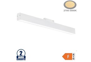 20W LED Leuchte 60cm für 48V Stromschiene R35 Magnetic Line Weiß Warmweiß