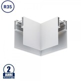 Eckstück R35 Aufputz für 48V Stromschiene Magnetic Line Weiß