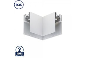 Eckstück R35 Aufputz für 48V Stromschiene Magnetic Line Weiß