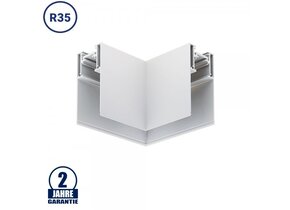 Eckstück R35 Aufputz für 48V Stromschiene Magnetic Line Weiß
