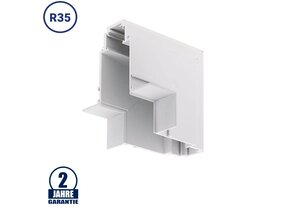 Eckstück R35 vertikal Einbau für 48V Stromschiene Magnetic Line Weiß