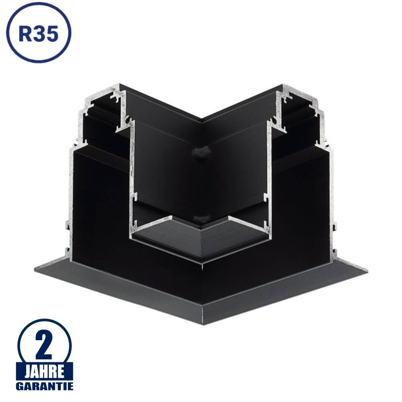 Eckstück R35 Einbau für 48V Stromschiene Magnetic Line