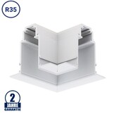 Eckstück R35 Einbau für 48V Stromschiene Magnetic Line Weiß