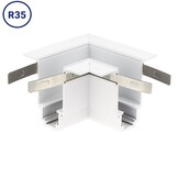 Eckstück R35 Einbau für 48V Stromschiene Magnetic Line Weiß