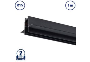 48V Stromschiene R15 Einbau V2 Magnetic Line Schwarz 1m
