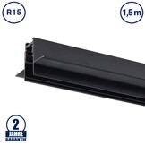 48V Stromschiene R15 Einbau V2 Magnetic Line Schwarz 1,5m