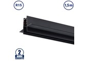 48V Stromschiene R15 Einbau V2 Magnetic Line Schwarz 1,5m