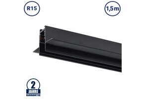 48V Stromschiene R15 Einbau V2 Magnetic Line Schwarz 1,5m