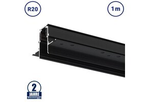 48V Stromschiene R20 Einbau V2 Magnetic Line Schwarz 1m
