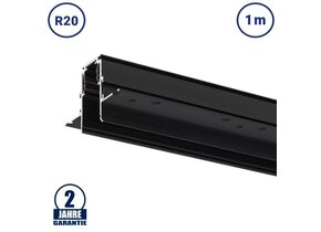 48V Stromschiene R20 Einbau V2 Magnetic Line Schwarz 1m