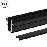 48V Stromschiene R20 Einbau V2 Magnetic Line Schwarz 1m