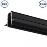 48V Stromschiene R20 Einbau V2 Magnetic Line Schwarz 1,5m