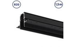48V Stromschiene R20 Einbau V2 Magnetic Line Schwarz 1,5m