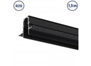 48V Stromschiene R20 Einbau V2 Magnetic Line Schwarz 1,5m