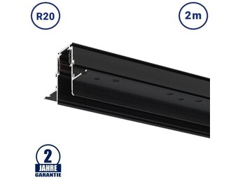 48V Stromschiene R20 Einbau V2 Magnetic Line Schwarz 2m