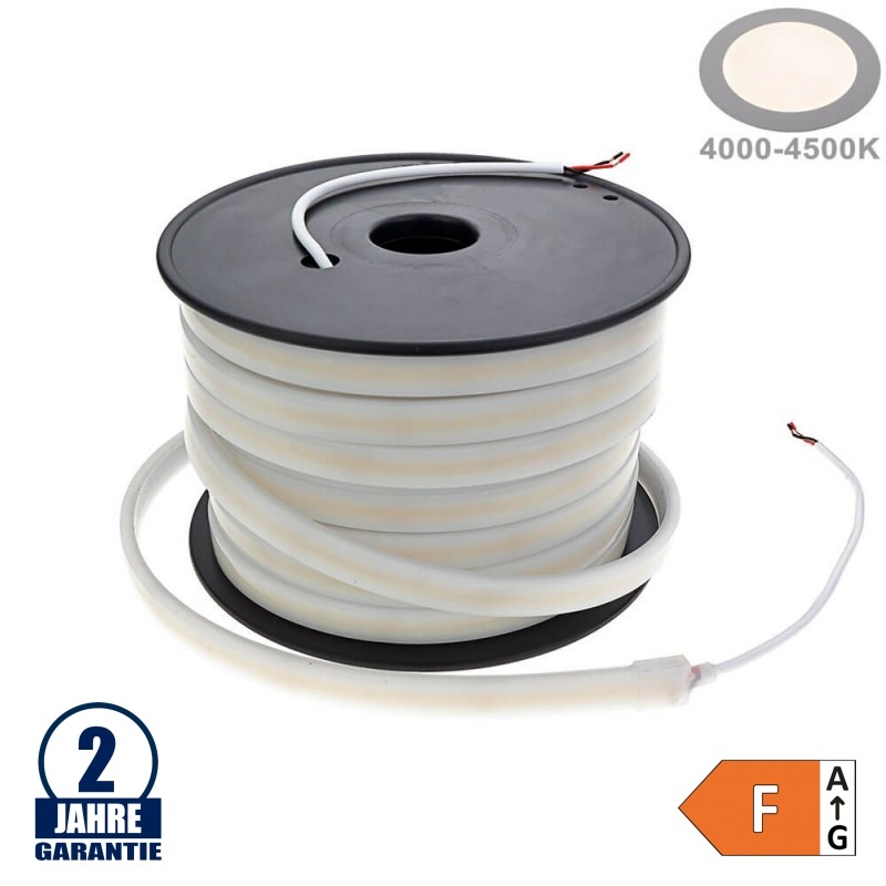 504SMD/m 6W/m 48V COB LED Streifen Neutralweiß IP67 20m