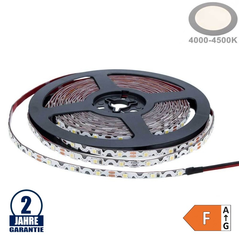 60SMD/m 7,2W/m 12V LED S-Streifen 2835 5m Neutralweiß