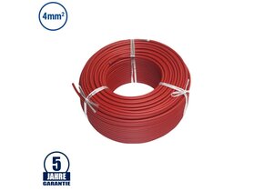 Solar PV Aderleitung 1500V DC Rot 1m