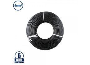 Solar PV Aderleitung 1500V DC Schwarz 1m