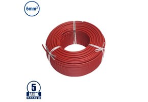 Solar PV Aderleitung 1500V DC Rot 1m