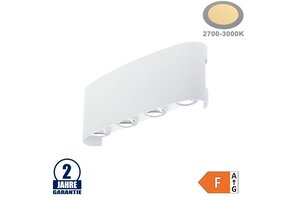 8W LED Wandleuchte Weiß Warmweiß