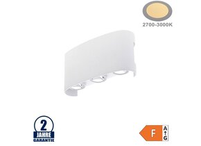 6W LED Wandleuchte Weiß Warmweiß