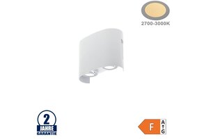 4W LED Wandleuchte Weiß Warmweiß