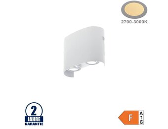 4W LED Wandleuchte Weiß Warmweiß