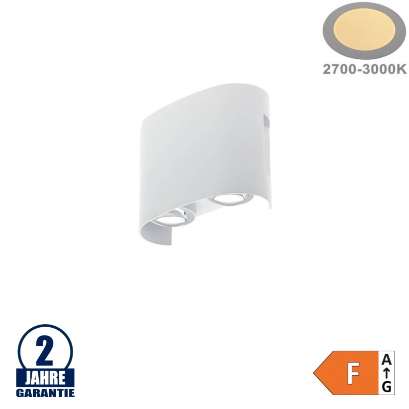 4W LED Wandleuchte Weiß Warmweiß