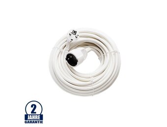 Verlängerungskabel 20m weiß