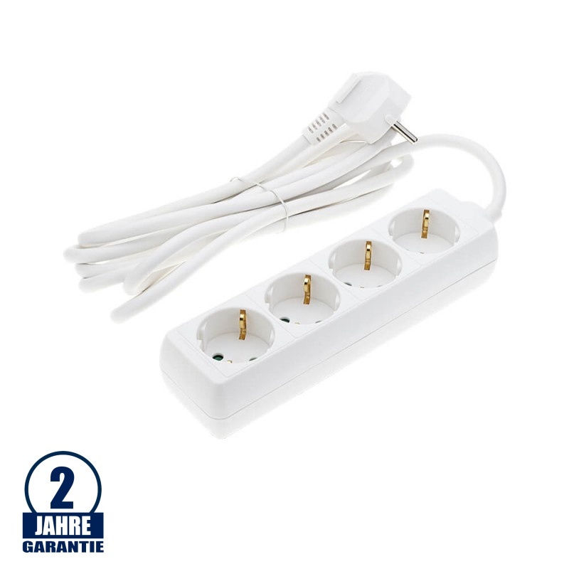 Steckdosenleiste 4-fach 3m Kabel 16A