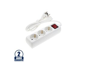 Steckdosenleiste 3-fach 1,5m Kabel 16A mit Schalter