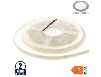 320SMD/m 10W/m 24V COB LED Streifen spritzwassergeschützt Neutralweiß 5m