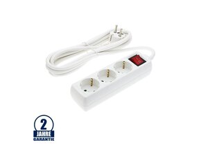 Steckdosenleiste 3-fach 3m Kabel 16A mit Schalter