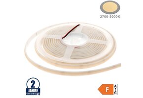 320SMD/m 10W/m 24V COB LED Streifen spritzwassergeschützt Warmweiß 5m
