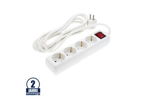 Steckdosenleiste 4-fach 1,5m Kabel 16A mit Schalter